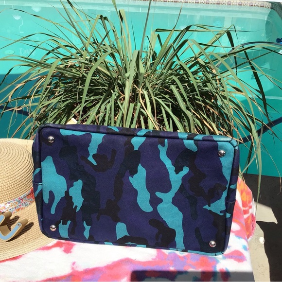 PRADA Prada Canapa Tote Camouflage Women’s Canvas Bag - Picture 6 of 12